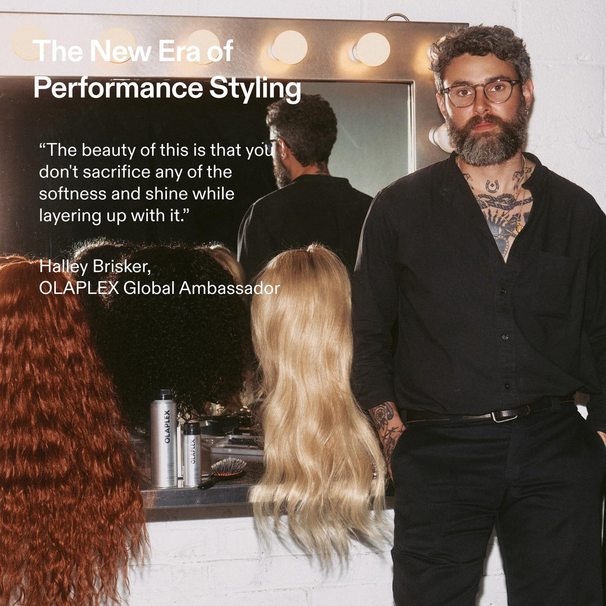 Black Olaplex Shape Set™ Hairspray, Flexible Medium Hold, Weightless, 245 mL