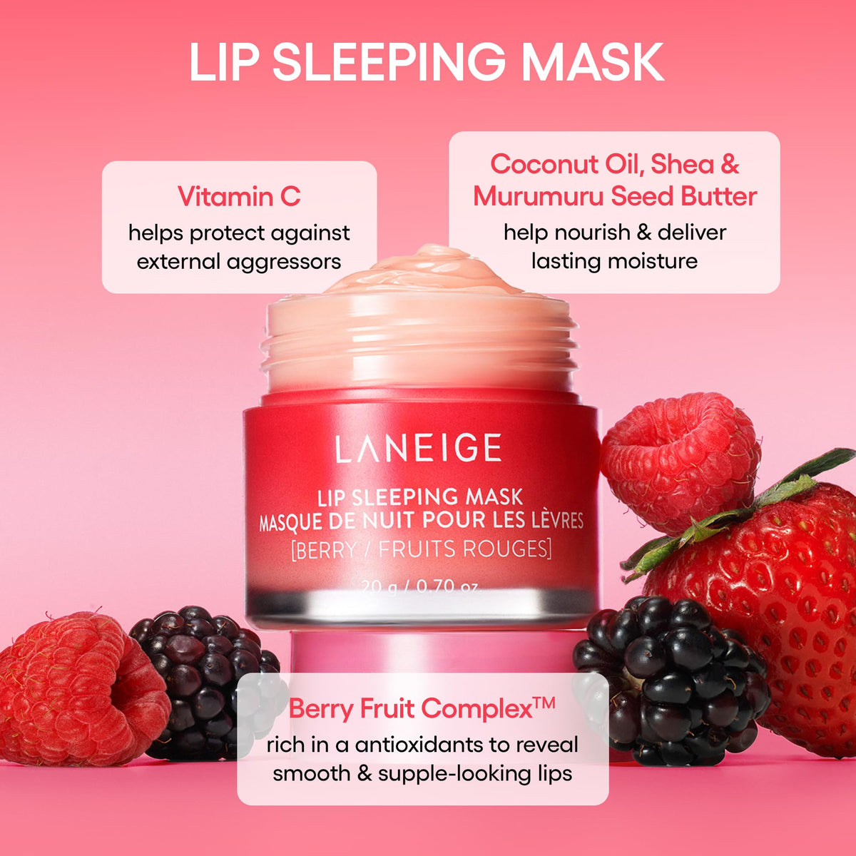 Light Pink LANEIGE Daily Hydration Essential Set