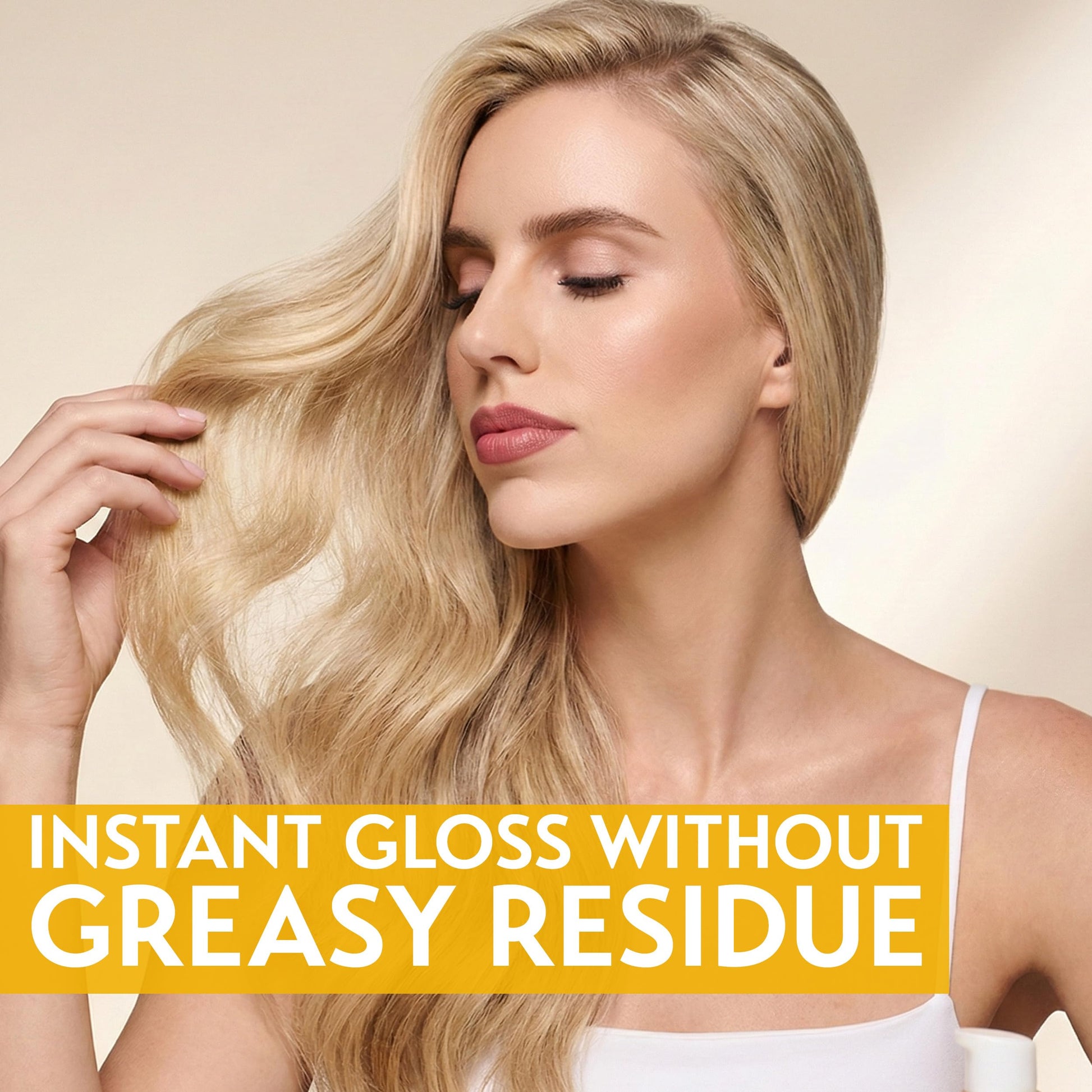Light Gray OYA Velvet Instant Drops - Lightweight Frizz Control Hair Serum with Sunflower Oil & Vitamin E - Smooths and Conditions for Sleek, Glossy Hair - and Finishing Lightweight Formula Pre-Styling - 30 ml