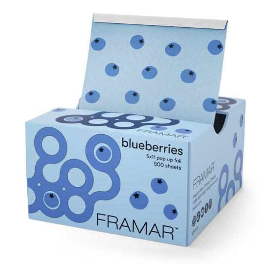 White Smoke FRAMAR Blueberry Hair Foil – Hair Foils For Highlighting, Pop Up Foil For Hair Highlighting, Salon Foils For Hair Highlighting Kit, Long Hair Foils For Bleach, Salon Foils For Hair Stylist – 500