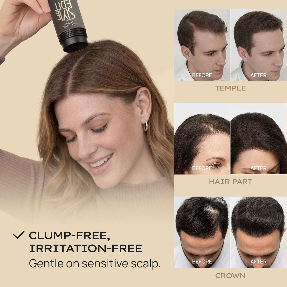 Wheat Style Edit Hair Building Fibers, Dark Brown, 0.88oz
