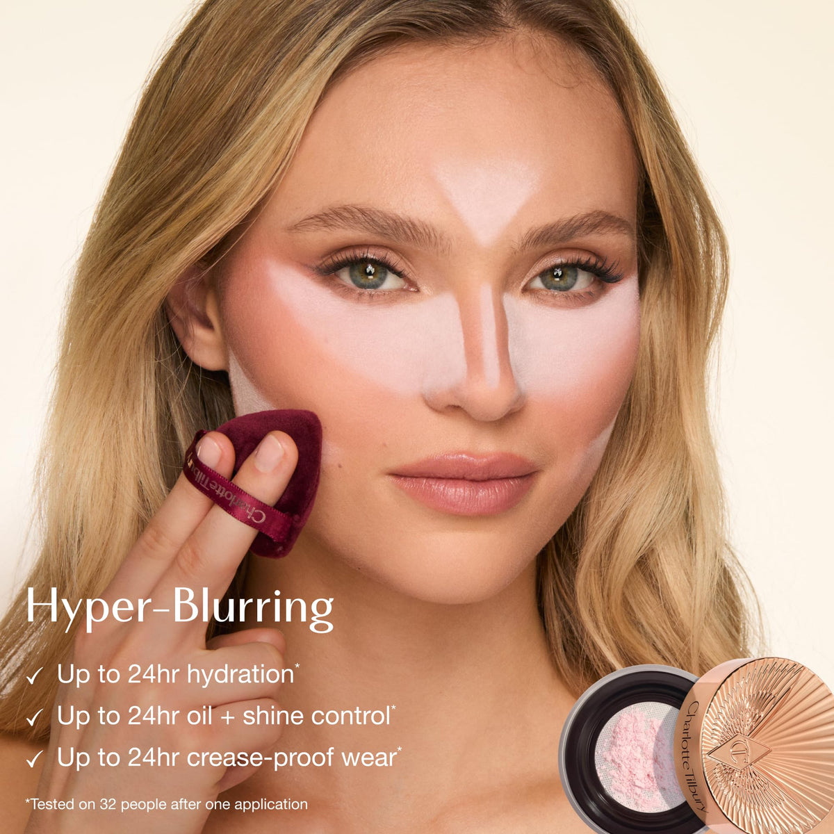 Seashell Charlotte Tilbury Airbrush Flawless Blur Loose Powder - Longwear, Smoothing
