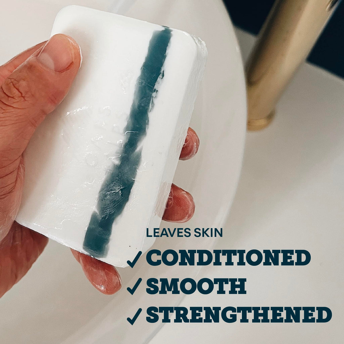 Light Gray Oars + Alps Exfoliating & Moisturizing Mens Bar Soap, Shea Butter, 1pk