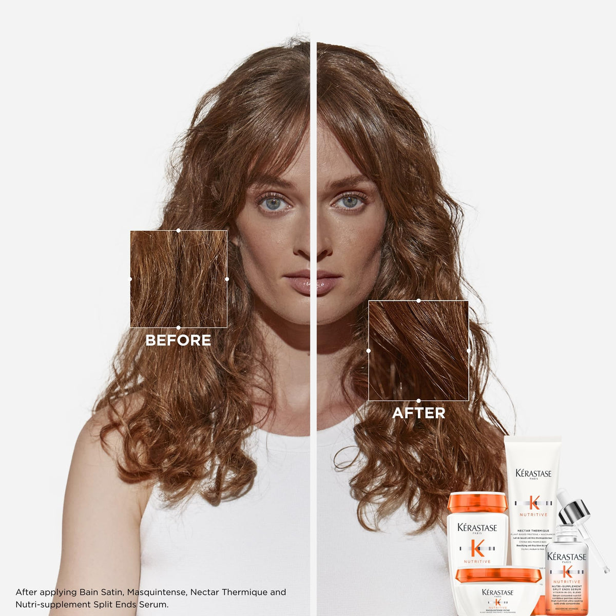 White Smoke Kerastase Nectar Thermique Cream – For Medium to Thick Dry Hair