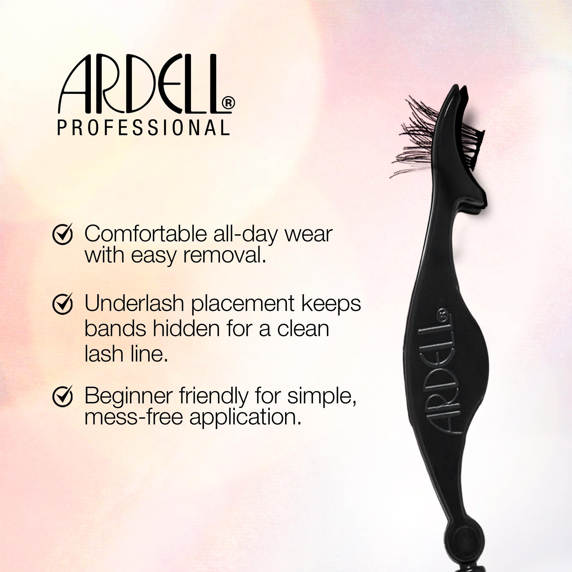 White Smoke Ardell Press On Lashes Underlash Extensions, Faux Mink Natural – Pre-Glued Lash Clusters, No Glue Needed, Eyelash Cluster, Green Tea & Peptides Infused with Applicator, DIY Lash Extensions, 30 ct