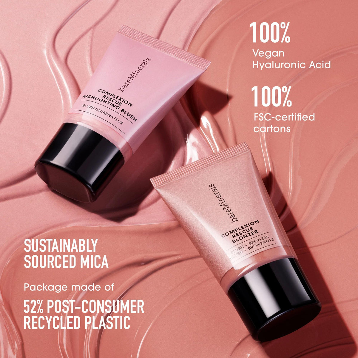 Dark Salmon bareMinerals Complexion Rescue Highlighting Blush, 0.5 oz
