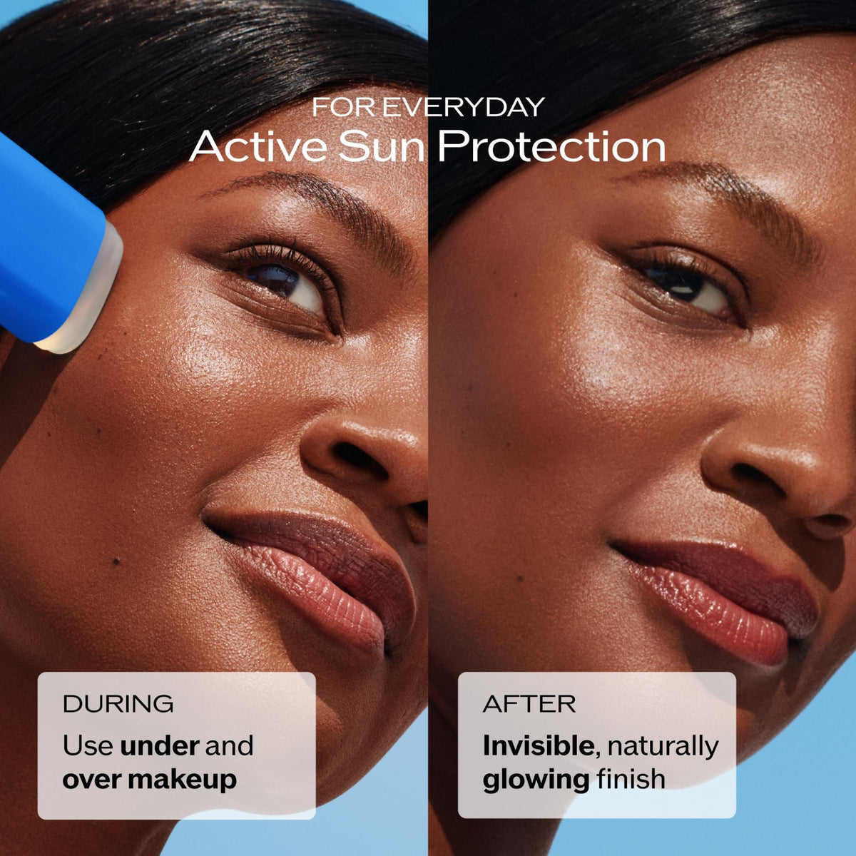 Saddle Brown Shiseido Clear Sunscreen Stick - Invisible Broad-Spectrum Face Sunscreen - Wear Under & Over Makeup - Lightweight Formula - All Skin Types