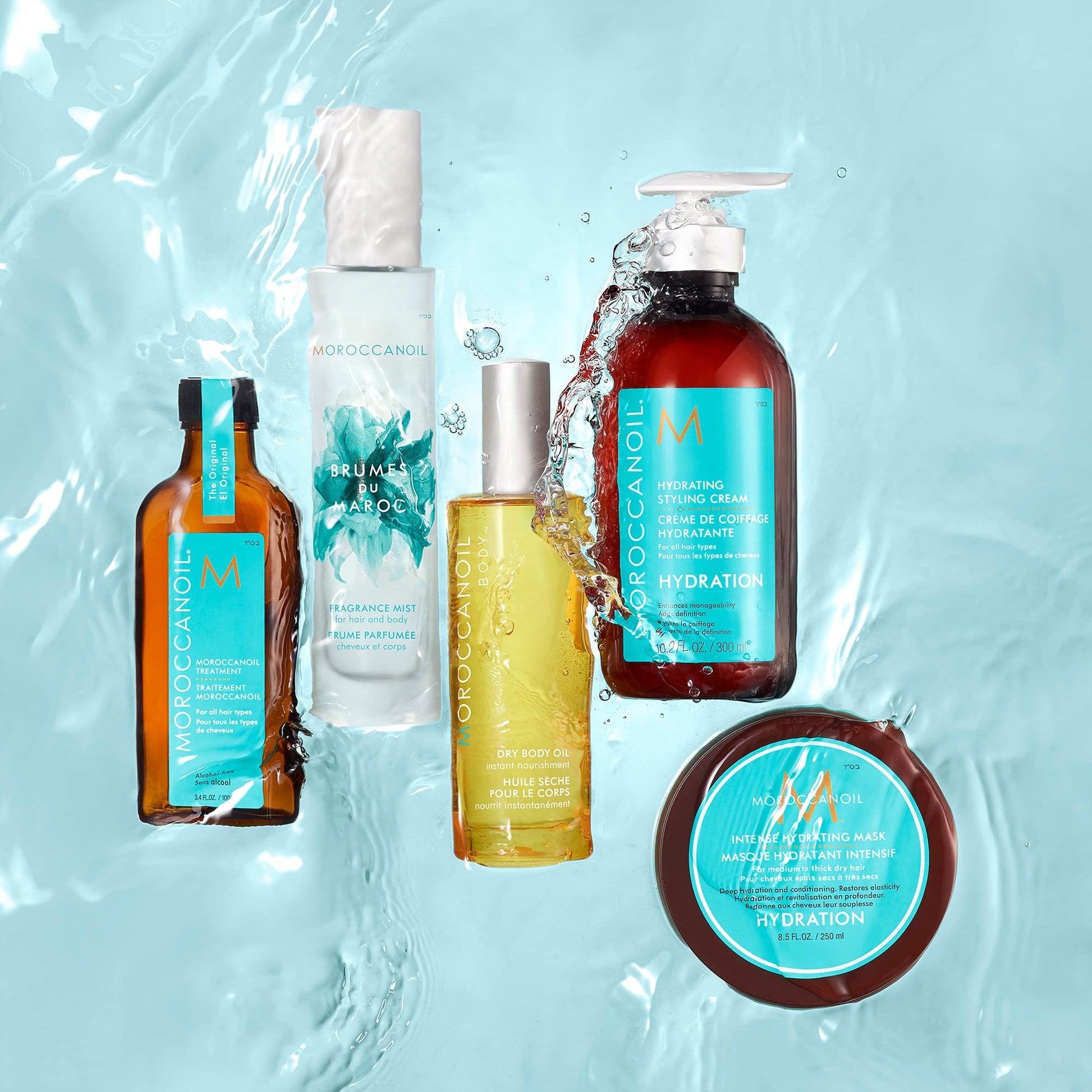 Light Blue Moroccanoil Hair and Body Fragrance Mist, 3.4 Fl. Oz