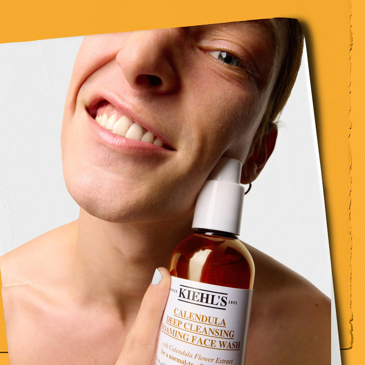 Lavender Kiehl's - Calendula Deep Cleansing Face Wash, Boosts Moisture - 16.9 fl oz