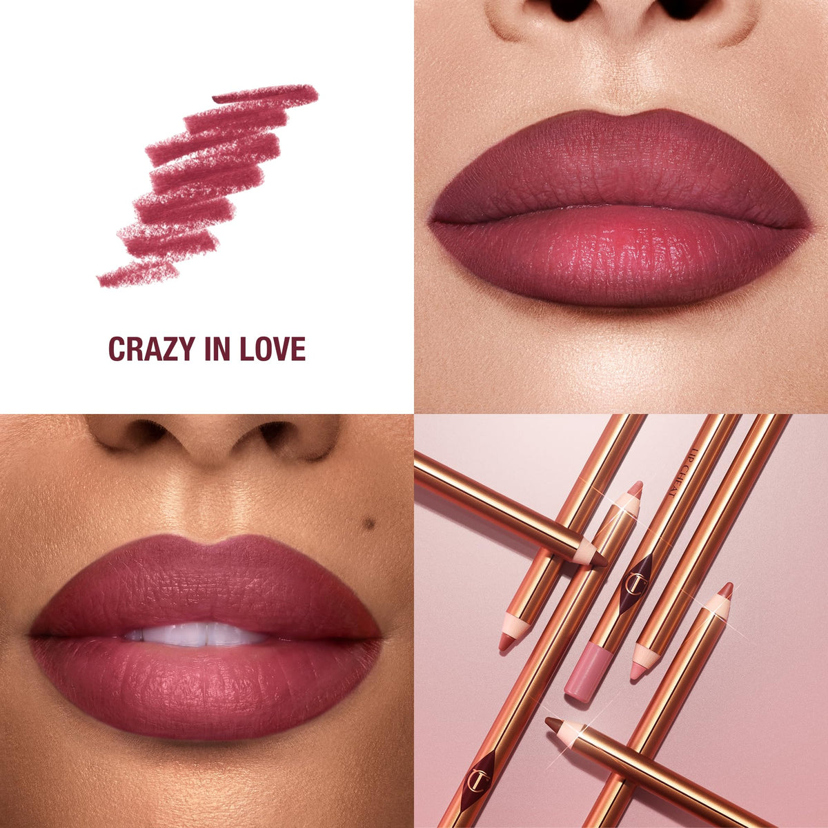 White Smoke Charlotte Tilbury Lip Cheat Lip Liner Pencil - Gives Lips a Fuller-Looking, Defined Pout - Enriched with Jojoba Oil & Hyaluronic Acid - Waterproof, Smudge-Proof & Transfer-Proof