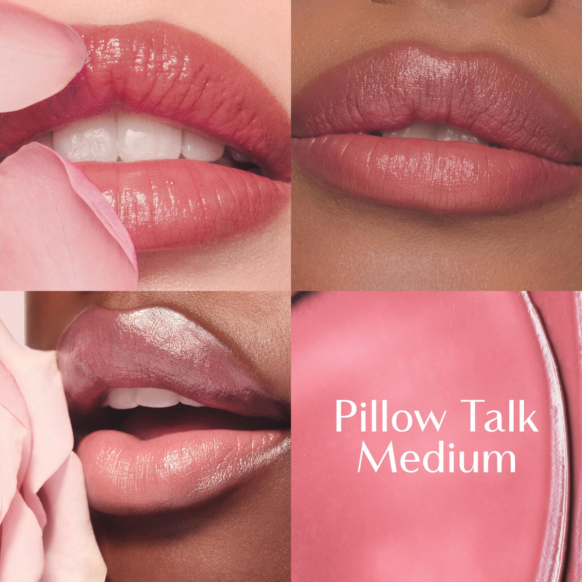 Light Coral Charlotte Tilbury Pillow Talk Blush Balm Lip Tint - Buildable Sheer Tint
