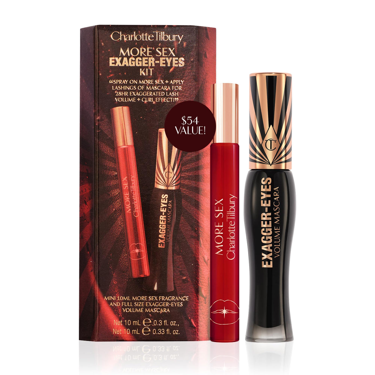 White Smoke Charlotte Tilbury Exagger-Eyes Volume & Length Mascara, Exagger-Black