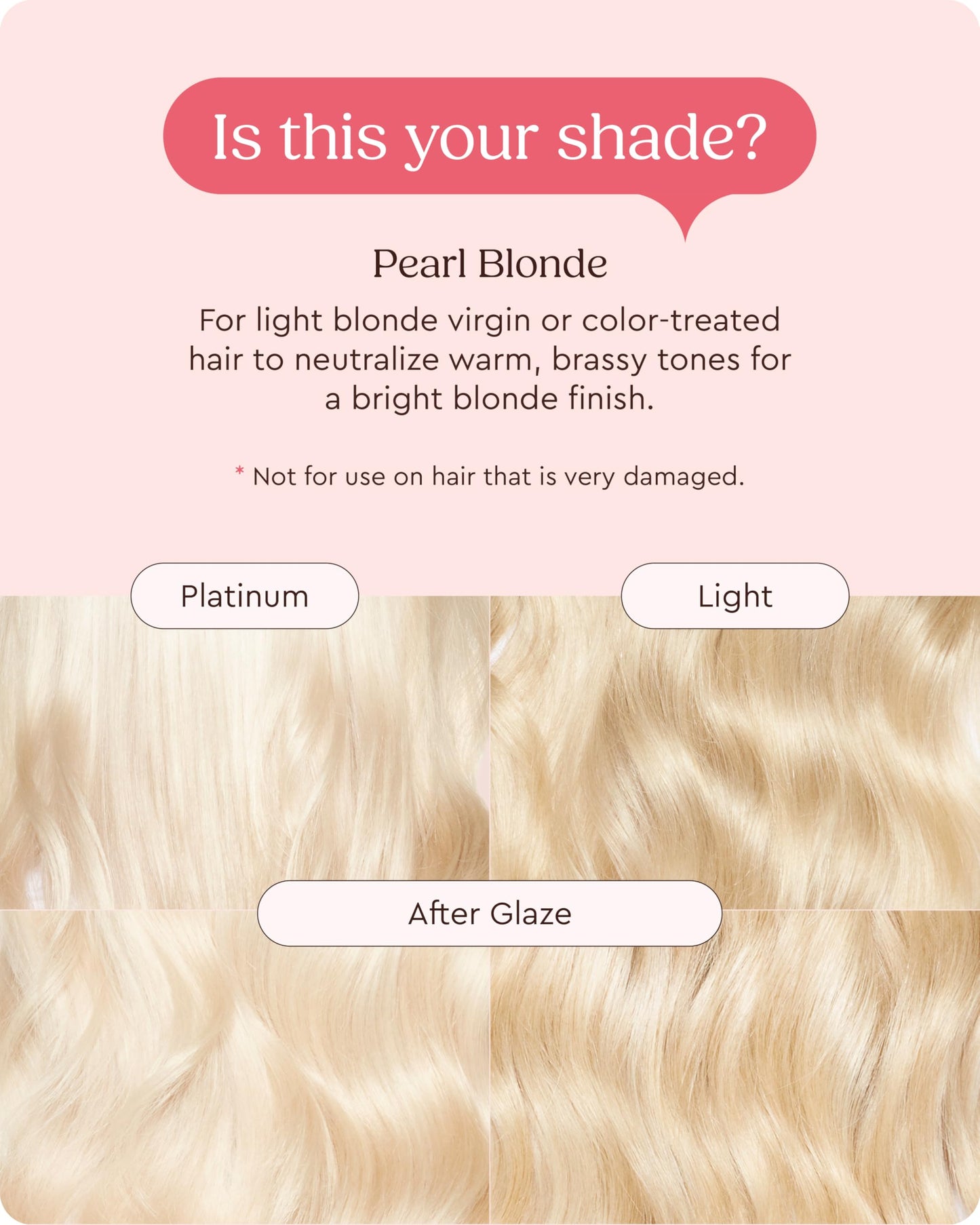 Misty Rose Glaze Supergloss Color Conditioning Gloss – Hydrating Semi-Permanent Color Hair Gloss & Shine Boost – Color Depositing Mask - Vegan, Cruelty-Free – 6.4 Fl Oz - Vanilla Lights - Cool Blue Toner