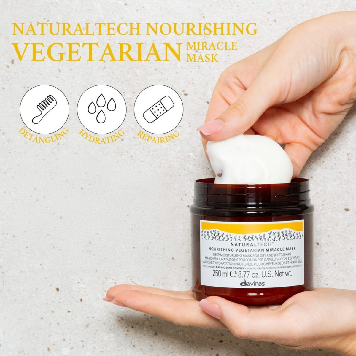 Lavender Naturaltech Nourishing Vegetarian Miracle Mask, Replenishes Brittle Hair