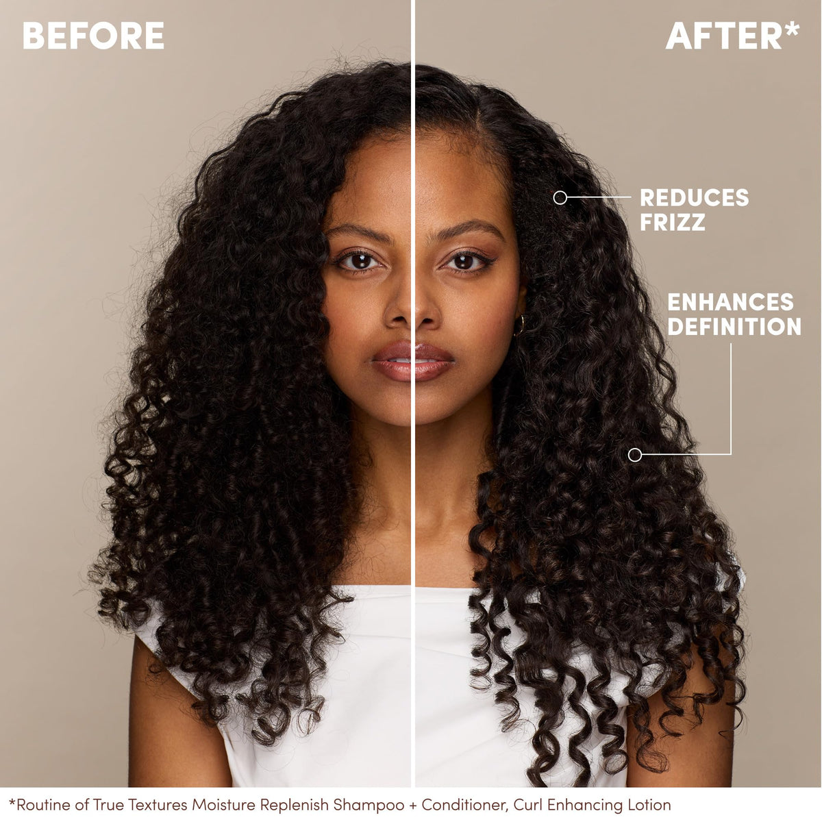 Dark Gray Mizani True Textures Curl Enhancing Lotion - Leave In Curl Cream for Curly Hair with Coconut Oil & Olive Oil, Frizz Control, Adds Hair Shine, No Drying Alcohols, Paraben-Free