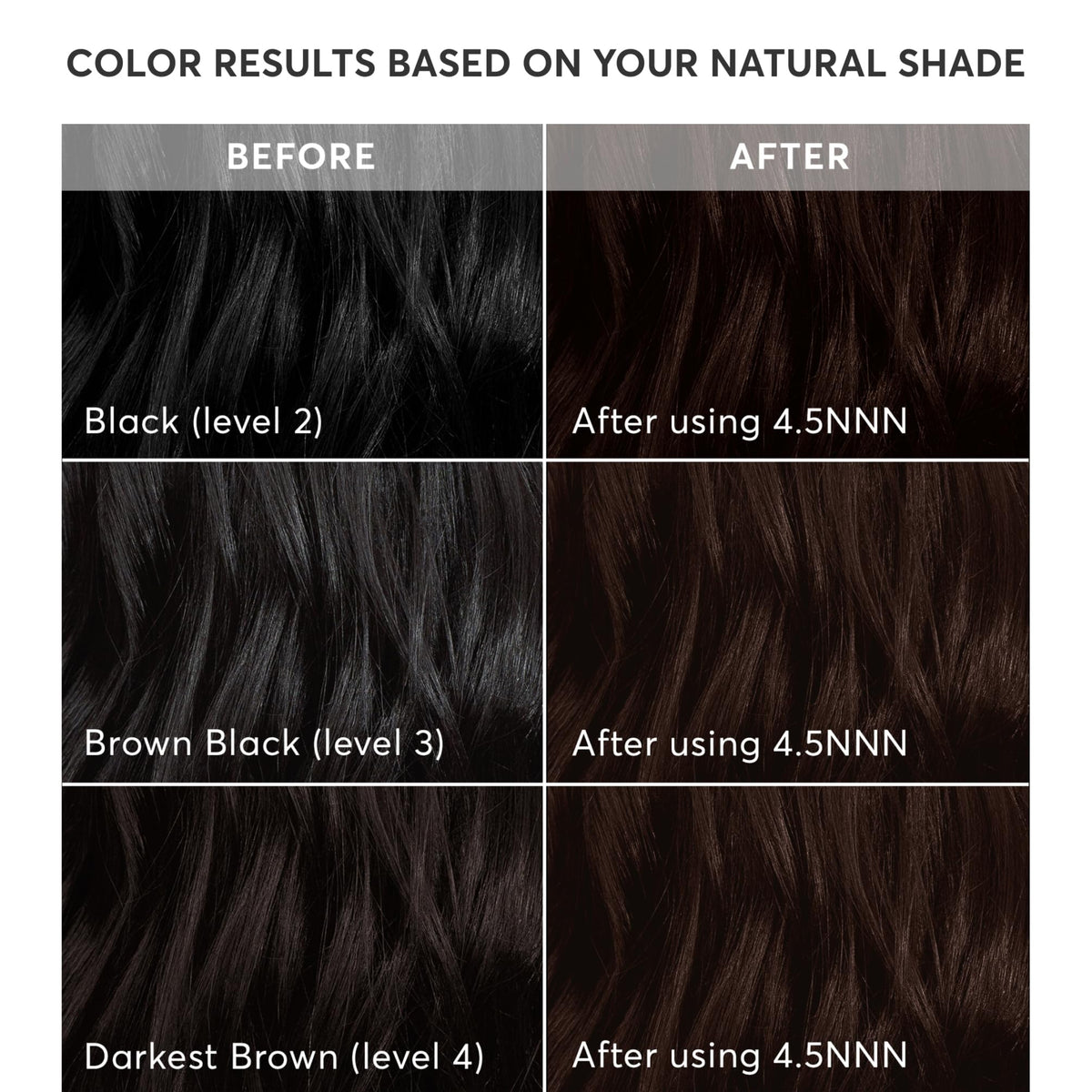 Black Madison Reed Radiant Hair Color Kit, 4.5NNN Darkest Brown, 1 Pack