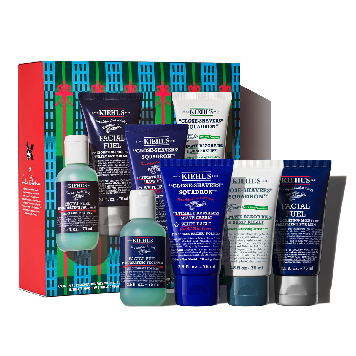 White Smoke Kiehl's Men's Shave Bundle Gift Set