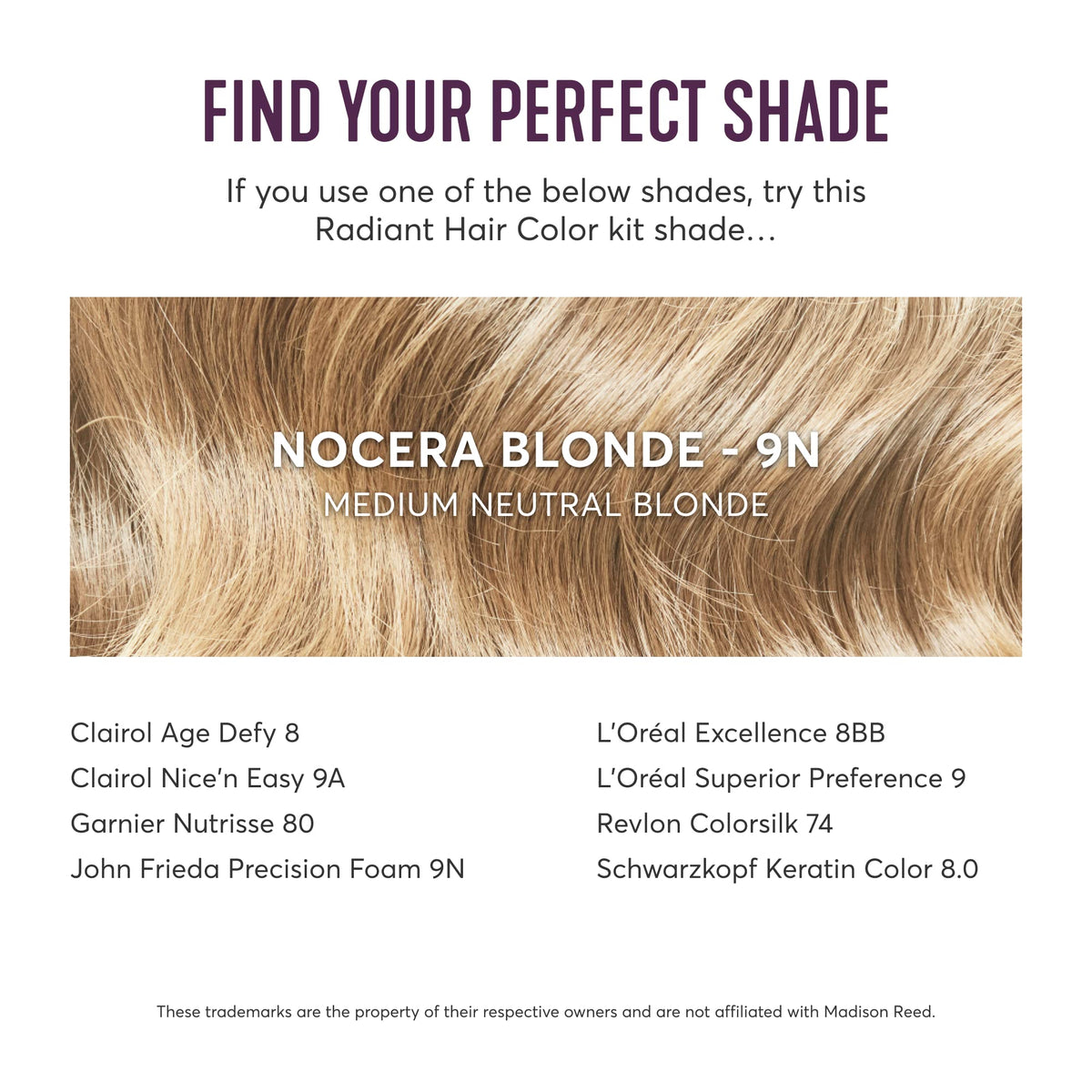 White Smoke Madison Reed Radiant Hair Color Kit, 9N Medium Neutral Blonde, 1 Pack
