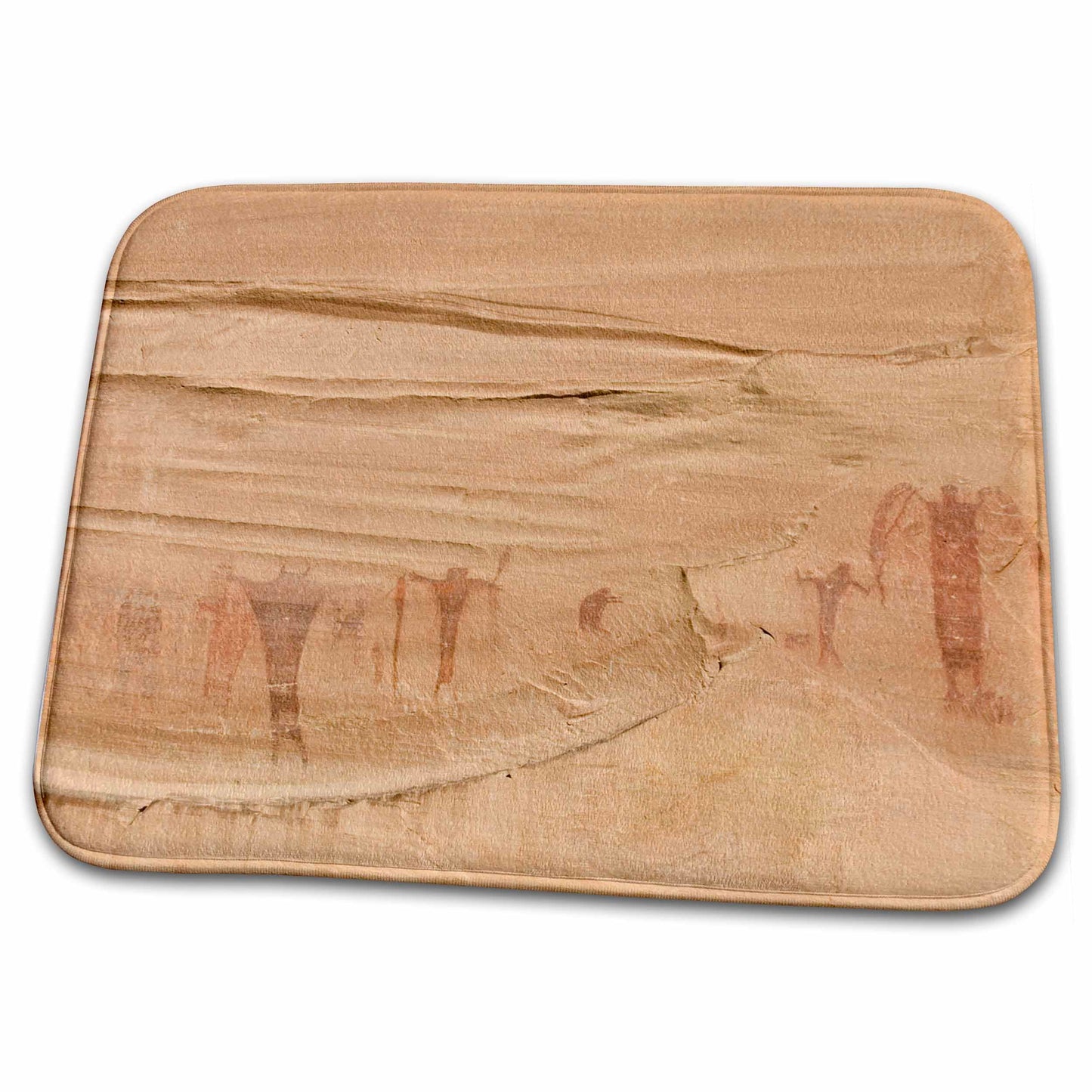 Rosy Brown 3dRose Bathroom Bath Rug Mat - UT, Buckhorn Wash, pictographs, Alcove Paintings - US45 BJA0071 - Jaynes Gallery Pictographs