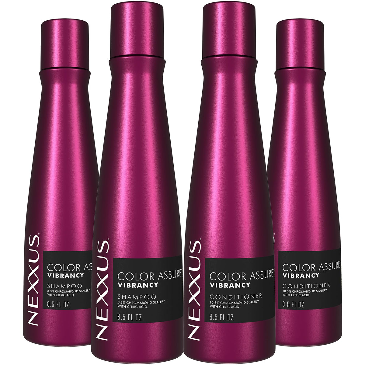 White Smoke Nexxus Color Assure Shampoo 2-Pack + Conditioner 2-Pack, 8.5 Oz Ea