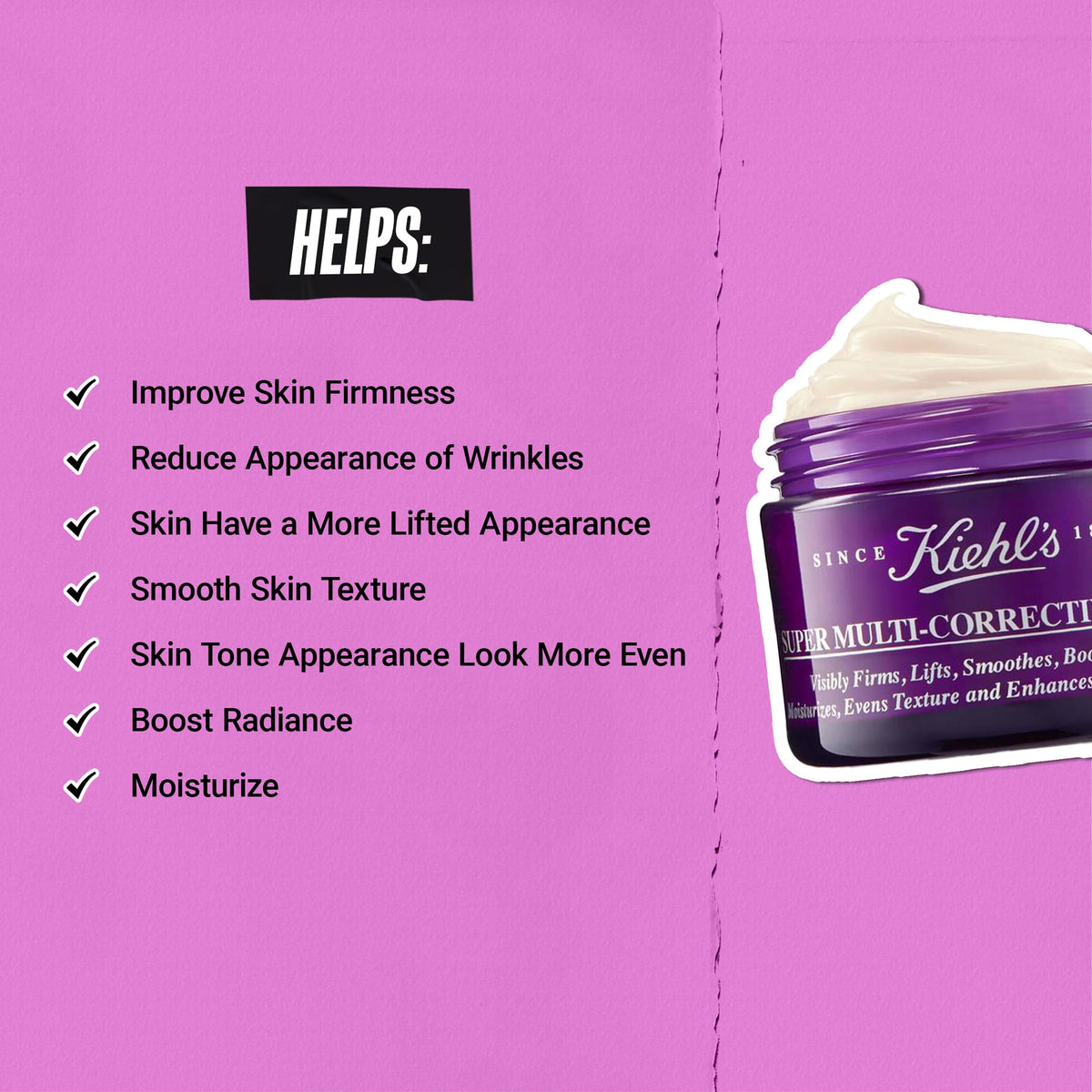Orchid Kiehl's - Super Multi-Corrective Cream for Face and Neck - 1.7 fl oz