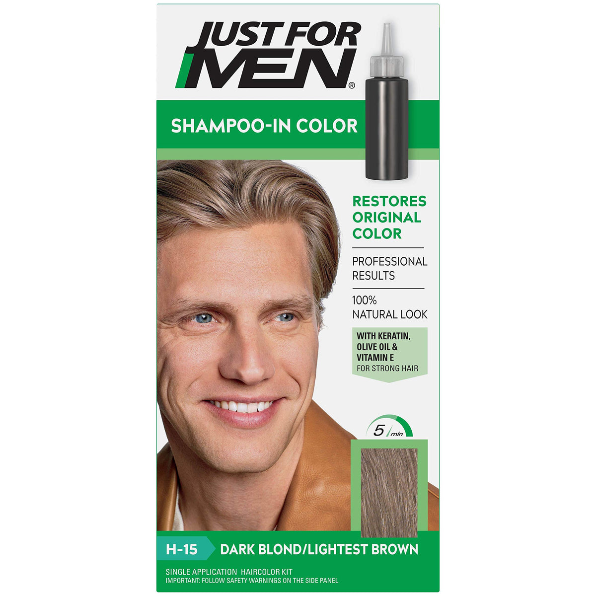 Lavender JUST FOR MEN Hair Color H-15 Dark Blond 1 Each (Pack of 5)