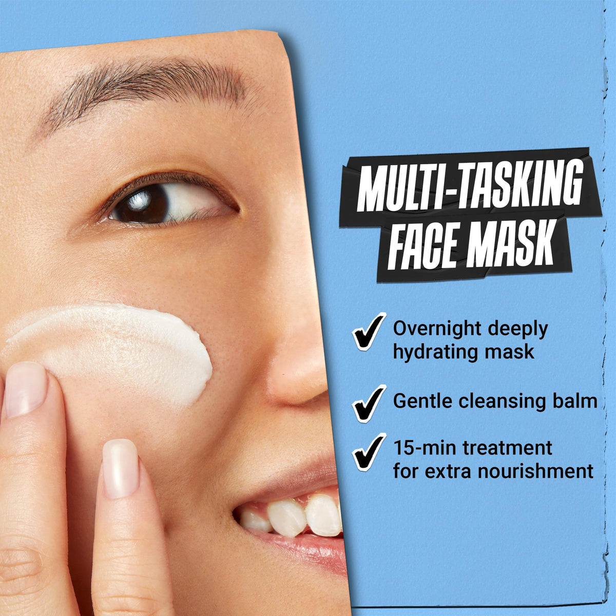 Sky Blue Kiehl's - Ultra Facial Overnight Cream Face Mask with 10.5% Squalane