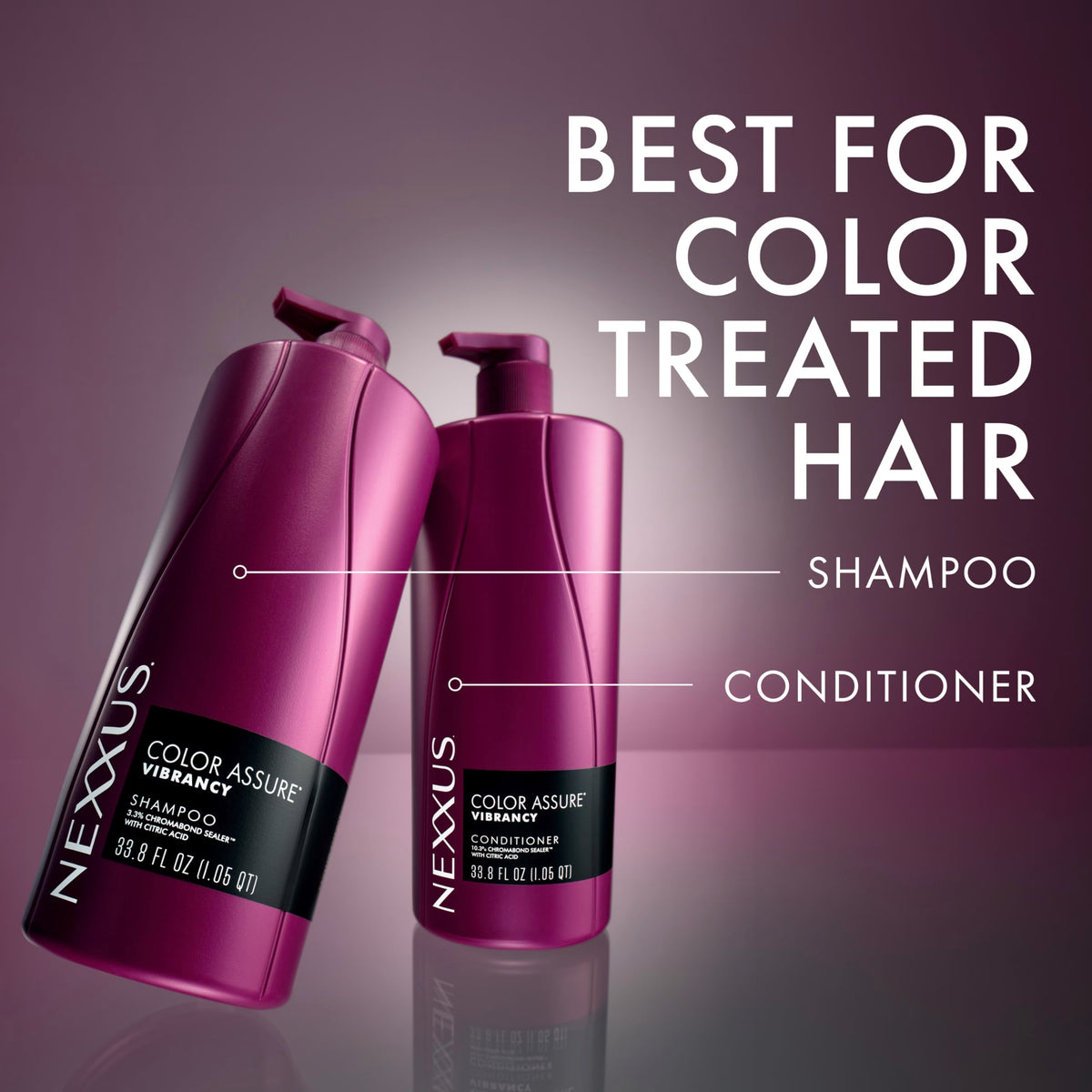 Dim Gray Nexxus Color Assure Vibrancy Shampoo & Conditioner Set 33.8 oz 2 ct
