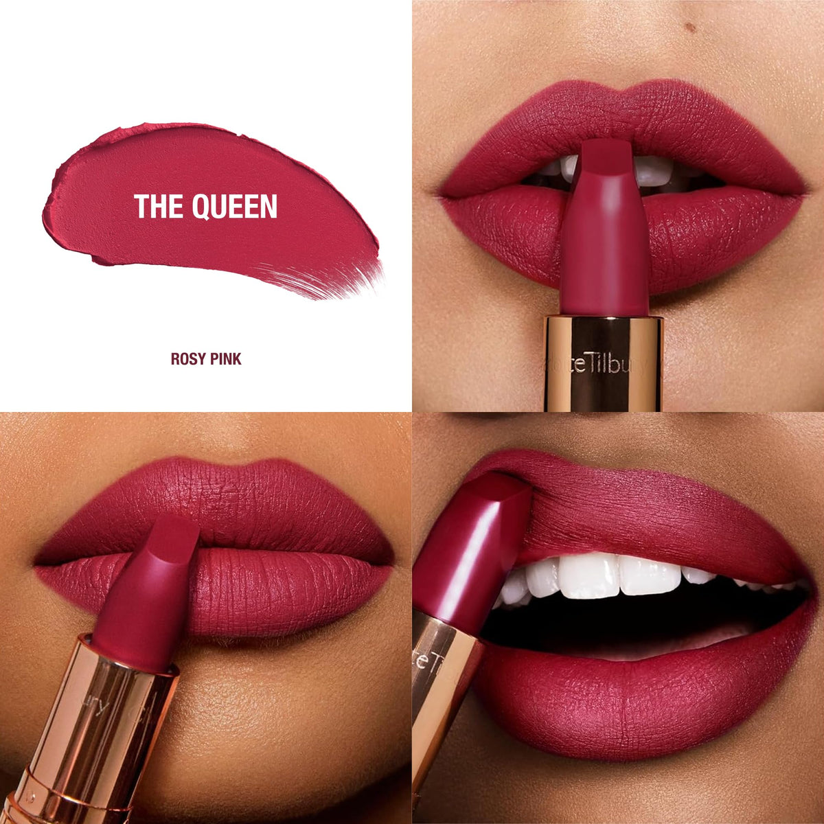 White Smoke Charlotte Tilbury Matte Revolution Lipstick - Long Lasting, Hydrating
