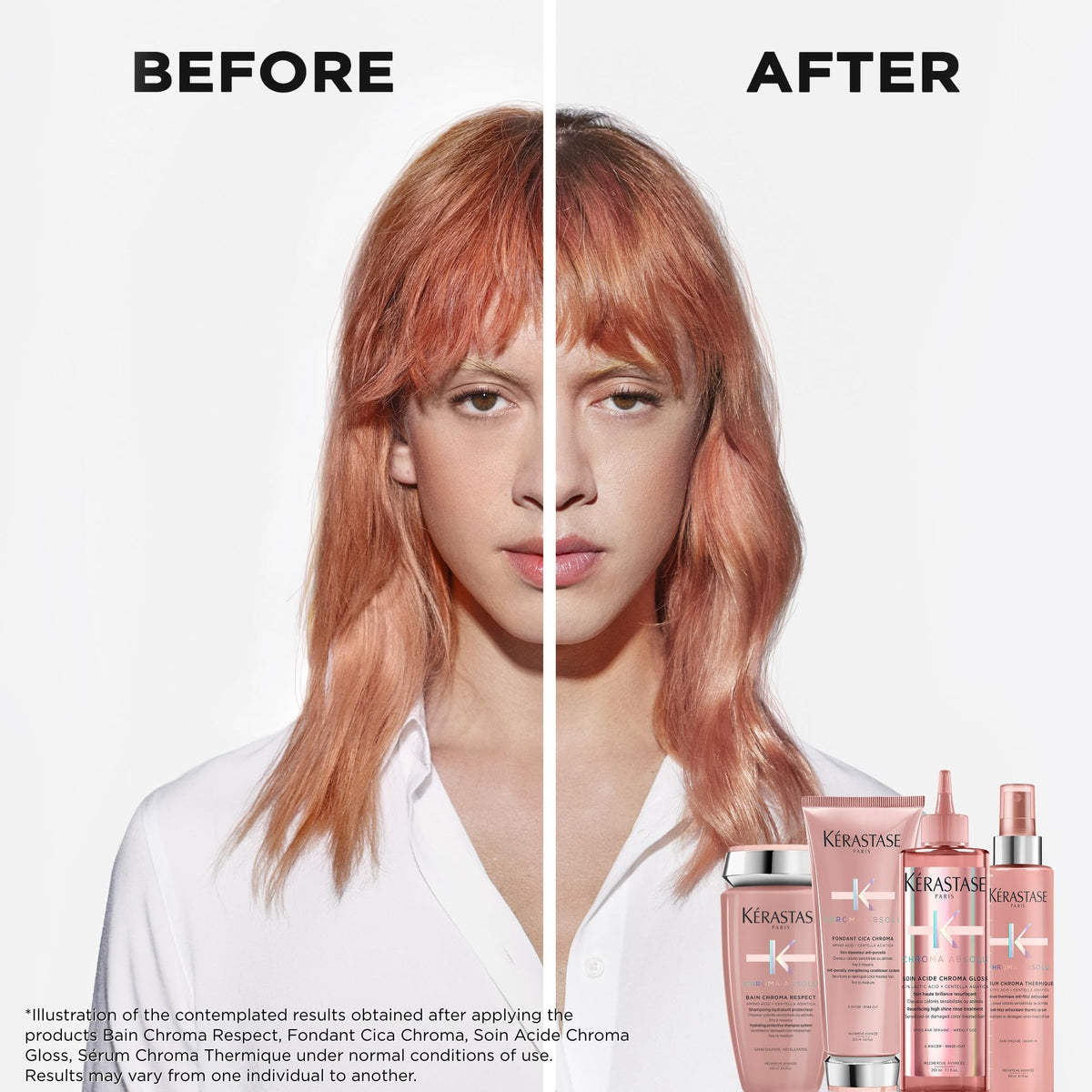 White Smoke Kerastase Chroma Absolu Shampoo Riche – Color-Treated Hair, 16.9 Fl Oz