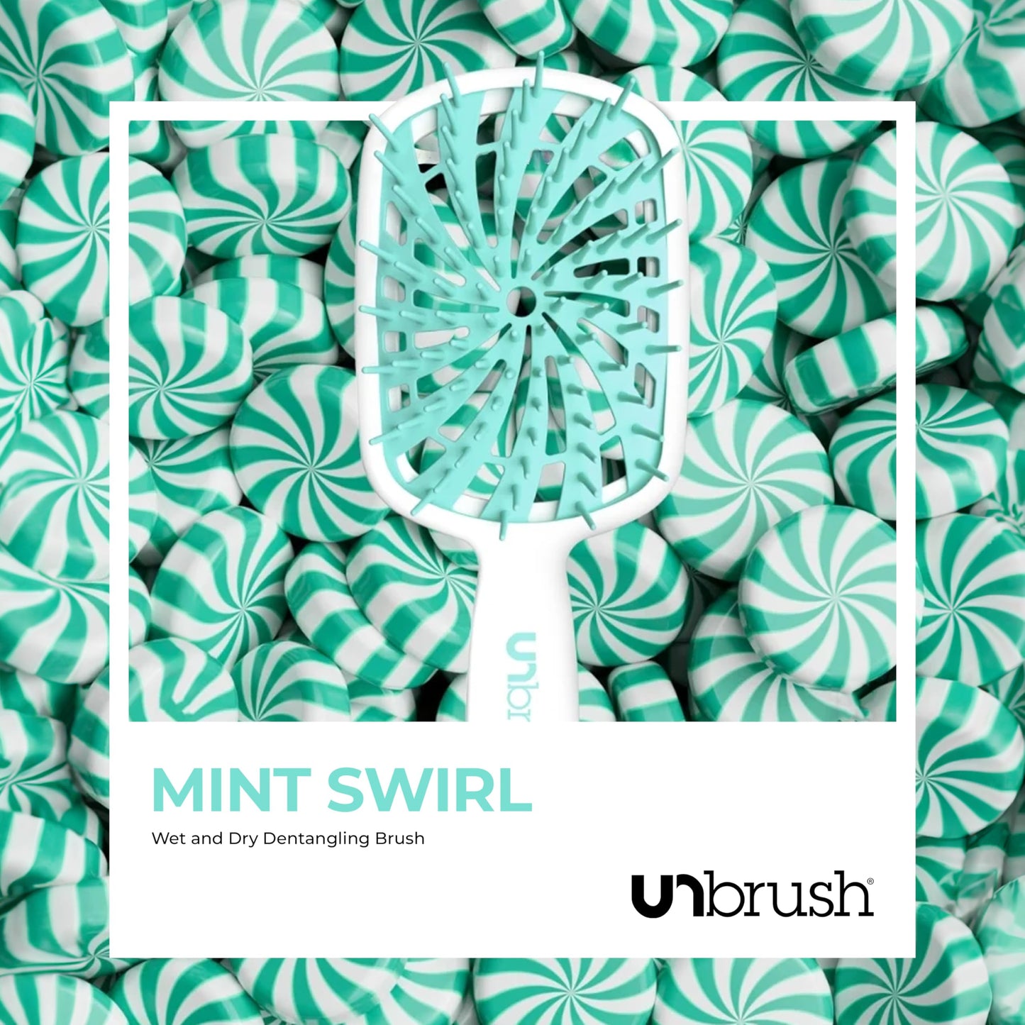 White Smoke FHI Heat UNbrush Plus — Curly Hair Brush for Gentle & Effective Detangling on Wet or Dry Fragile Hair Types — Detangler Brush w/ 84 UltraFlex Bristles, Ultra-light, Vented, Anti Static Hairbrush