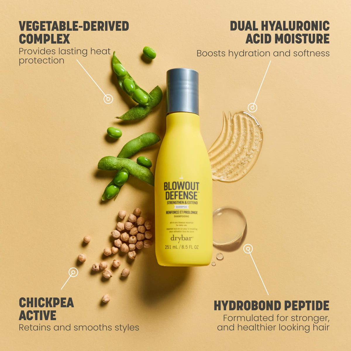 Light Goldenrod Drybar Blowout Defense Strengthen & Extend Shampoo