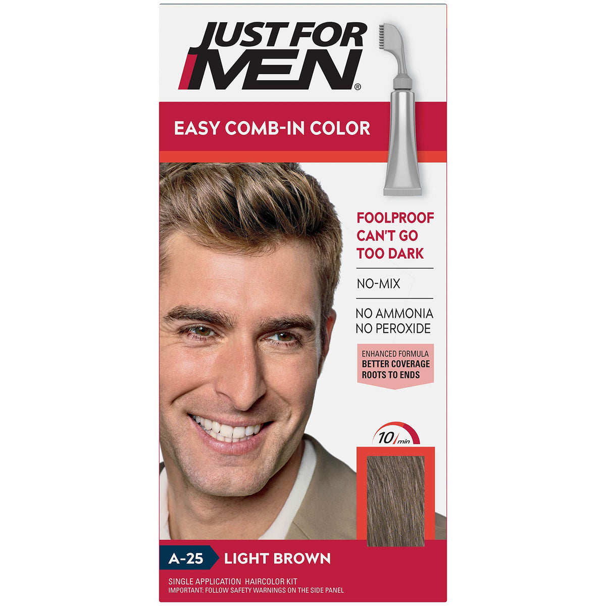 Misty Rose Just For Men Lgt Brwn Aut Size 12z Just For Men Lgt Brwn Auto Stp 12z