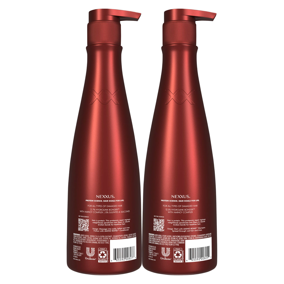 White Smoke Nexxus AMINO BOND™ Shampoo + Conditioner Set Bond Repair 13.5 oz 2ct