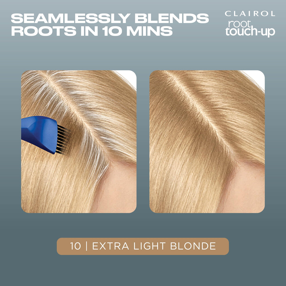 Dim Gray Clairol Root Touch Up Permanent Hair Dye, 10 Extra Light Blonde, Pack of 2