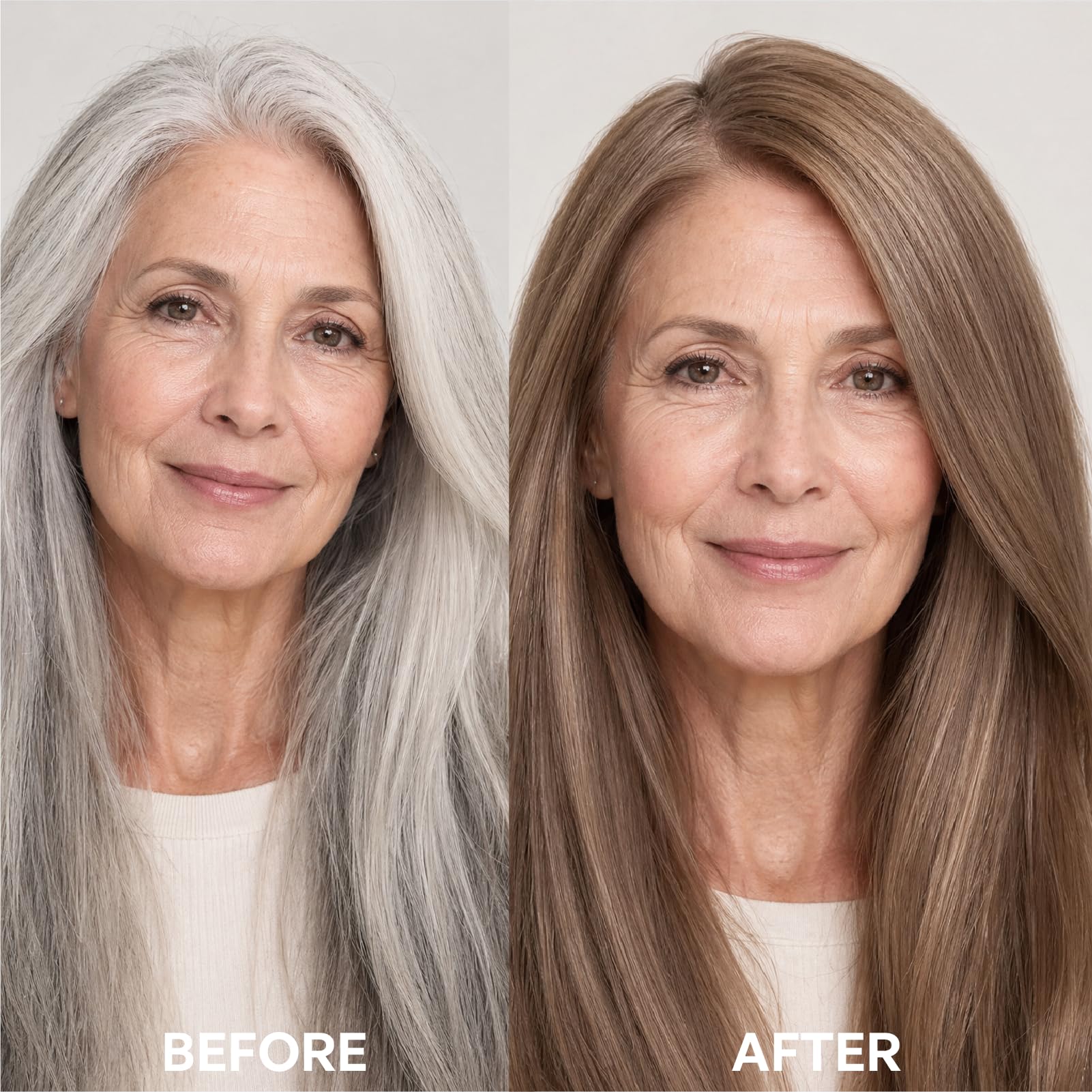 Light Gray Professional Salon Grade Hair Dye,New Plant Extract Hair Coloring Cream,100% Gray Coverage Hair Dye | Hypoallergenic | Anti-Fading,At-Home Permanent Hair Color Kits (6N Golden Hour Linen)