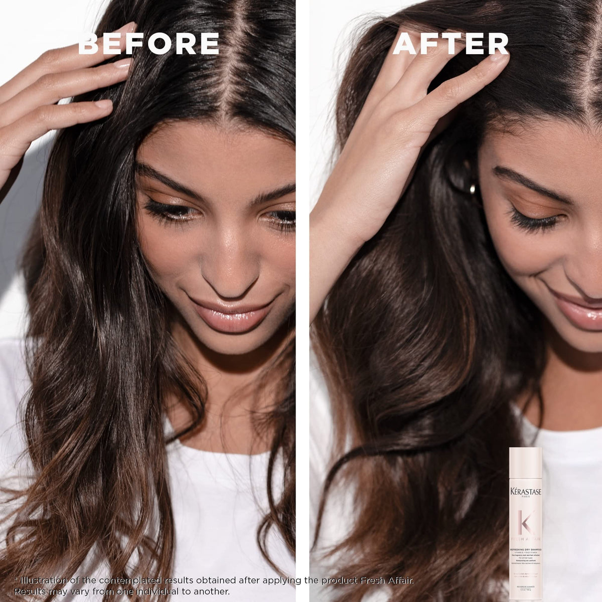 Black KERASTASE Fresh Affair Fine Fragrance & Oil-Absorbing Dry Shampoo