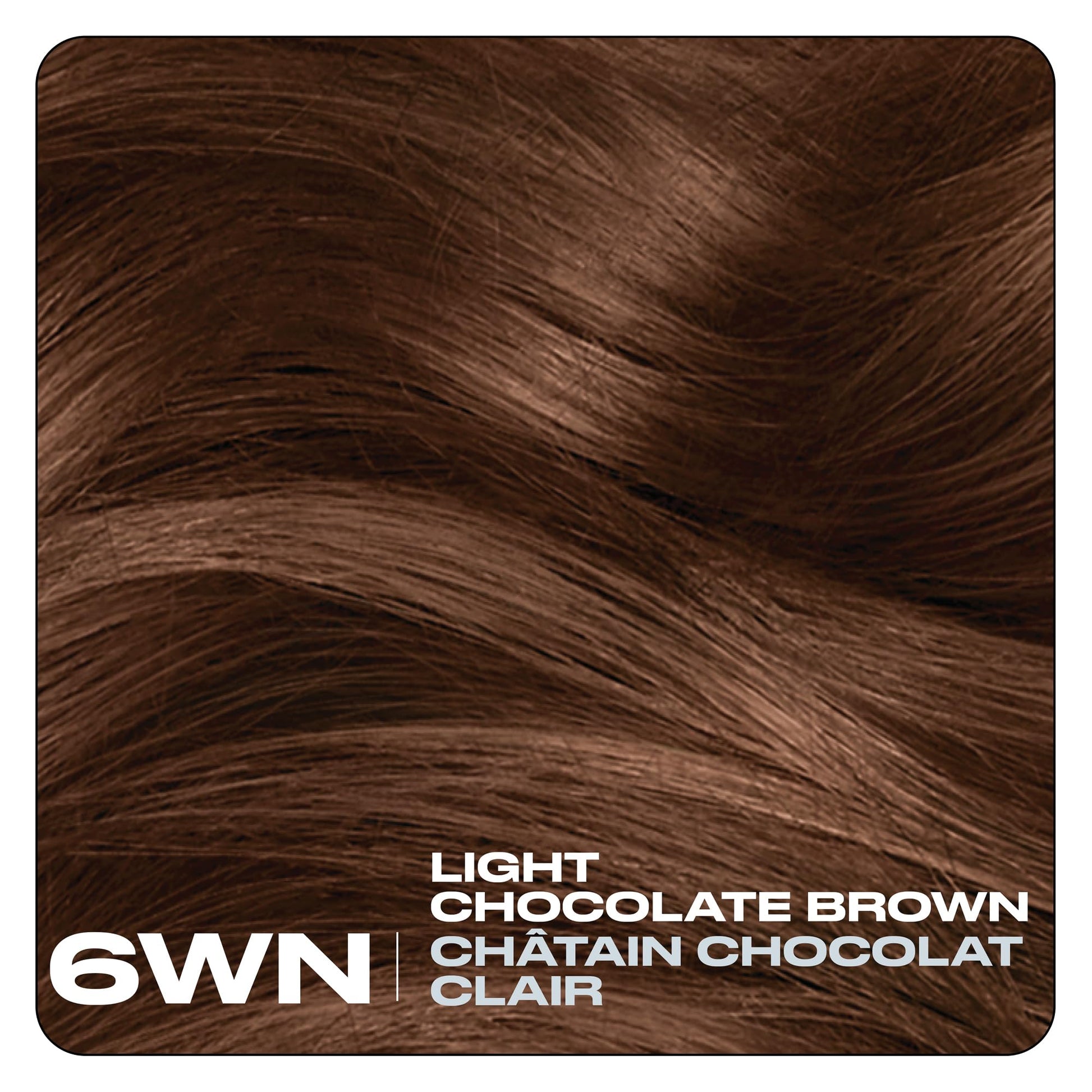 Black Clairol Nice'N Easy 10 Permanent Hair Dye, 6WN Light Chocolate Brown Hair Color, Pack of 1