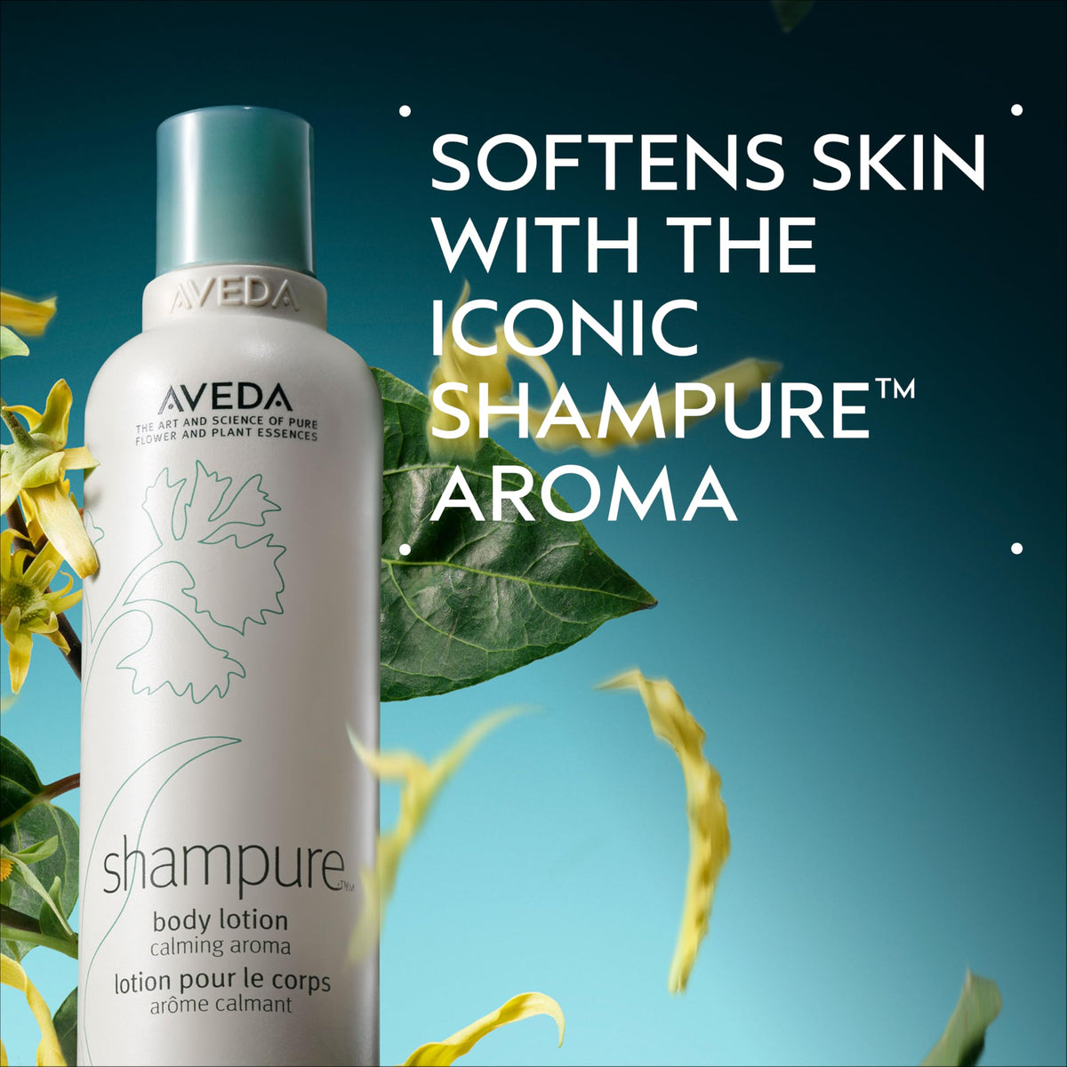 Black AVEDA Shampure Body Lotion | with Certified Organic Olive Oil | with Calming Aroma of Lavender, Ylang Ylang, Petitgrain, 6.7 Fl Oz