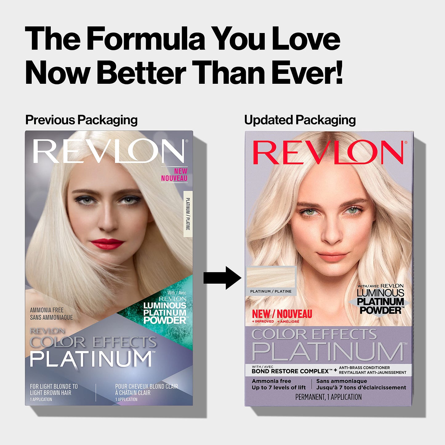 Lavender Revlon Color Effects Permanent Highlighting Kit, Ammonia & Paraben Free Hair Dye, 60 Platinum, 8 Oz (Pack of 1)