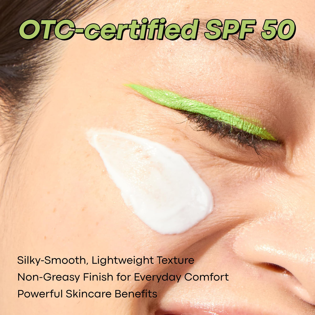 Peach Puff TONYMOLY Green Tea Face Sunscreen SPF 50+ PA++++, No White Cast, 1.69 fl oz