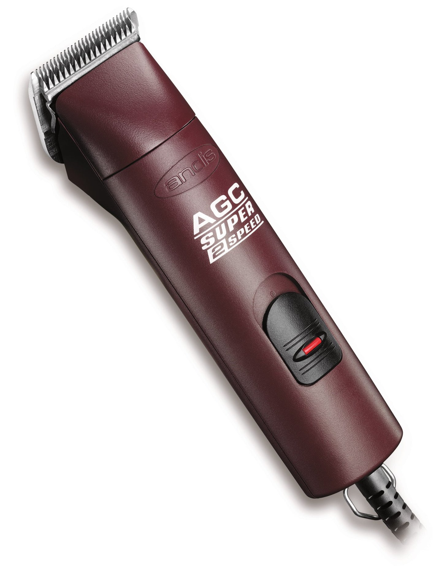 White Smoke Andis 22685 Professional UltraEdge Super 2-Speed Detachable Blade Clipper – Rotary Motor with Shatter-Proof Housing, Runs Calm & Silent, 14-Inch Cord - for All Coats & Breeds - 120 Volts, Burgundy