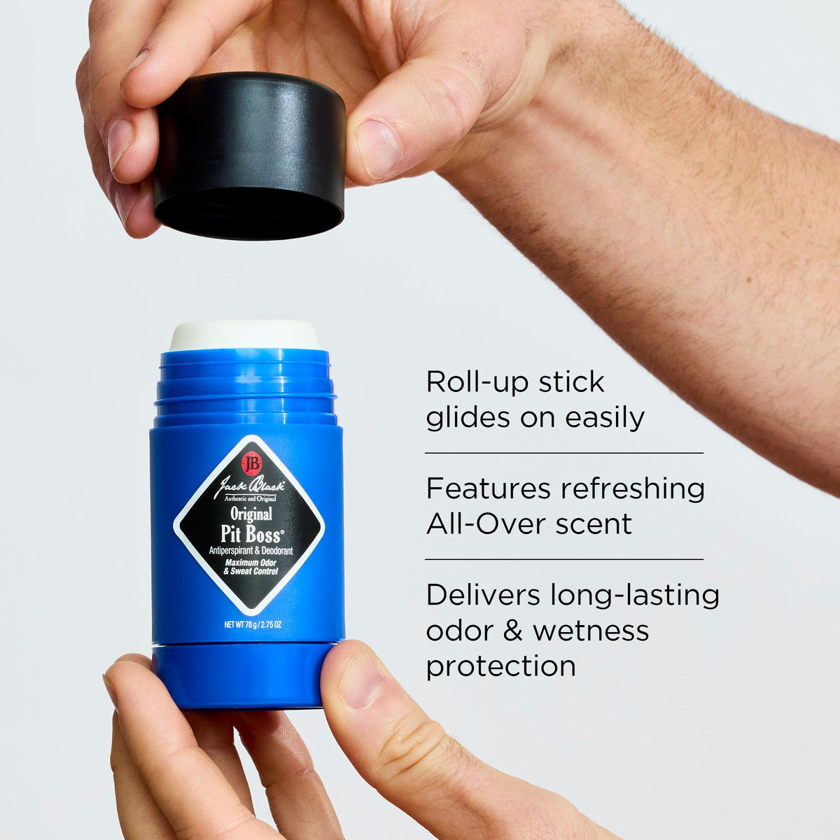 Lavender Jack Black All Over Wash Mens Gift Set, 3-in-1 Cleanser & Deodorant Set