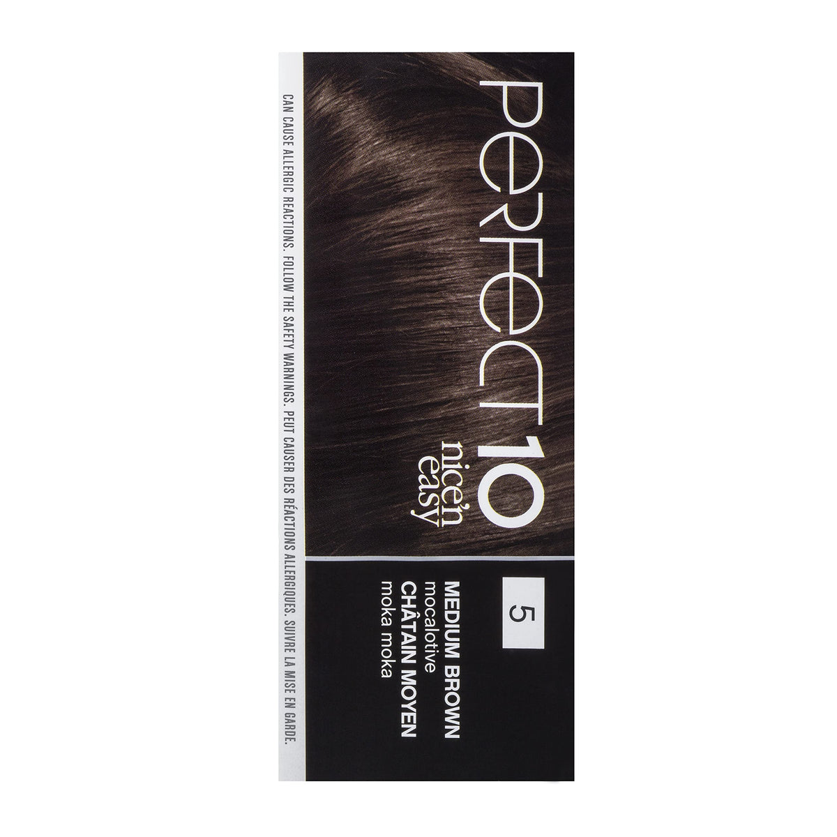 Black Clairol Nice'n Easy Perfect 10 Permanent Hair Dye, 5 Medium Brown Hair Color, Pack of 1