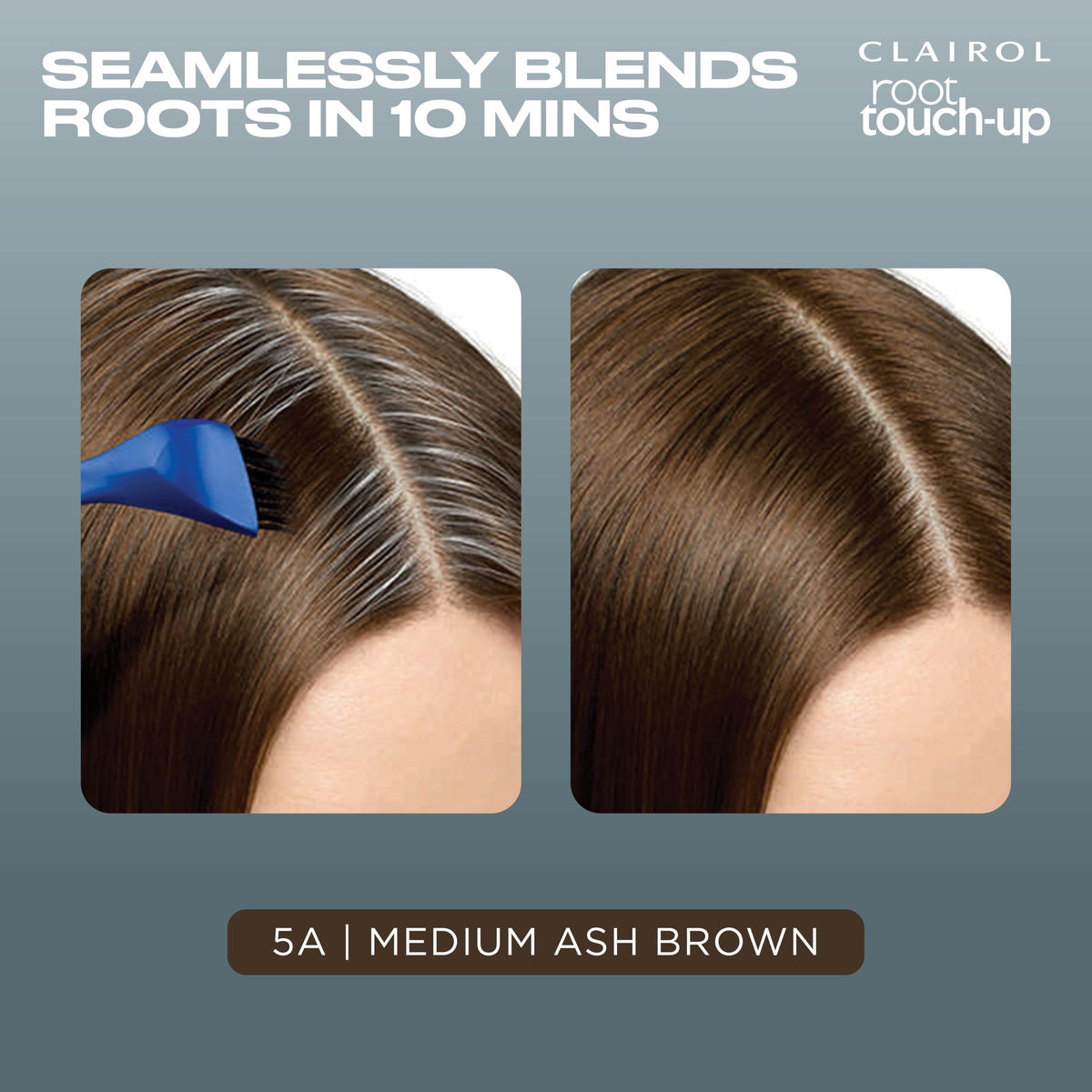 Dim Gray Clairol Root Touch Up Permanent Hair Dye, 5A Medium Ash Brown, Pack of 1