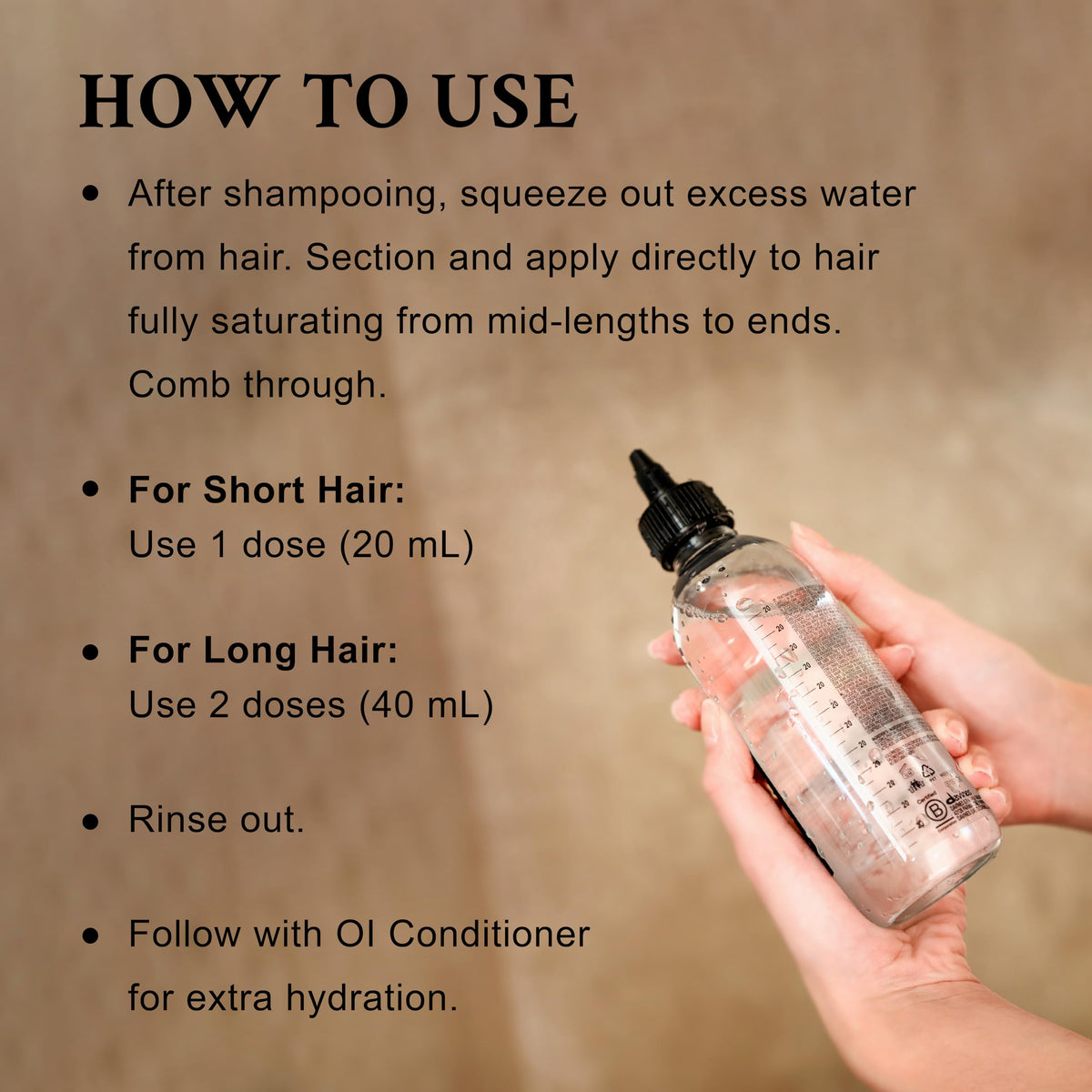 Dim Gray Davines OI Liquid Luster Instant Glass-Like Hair Shine Risne Off Treatment