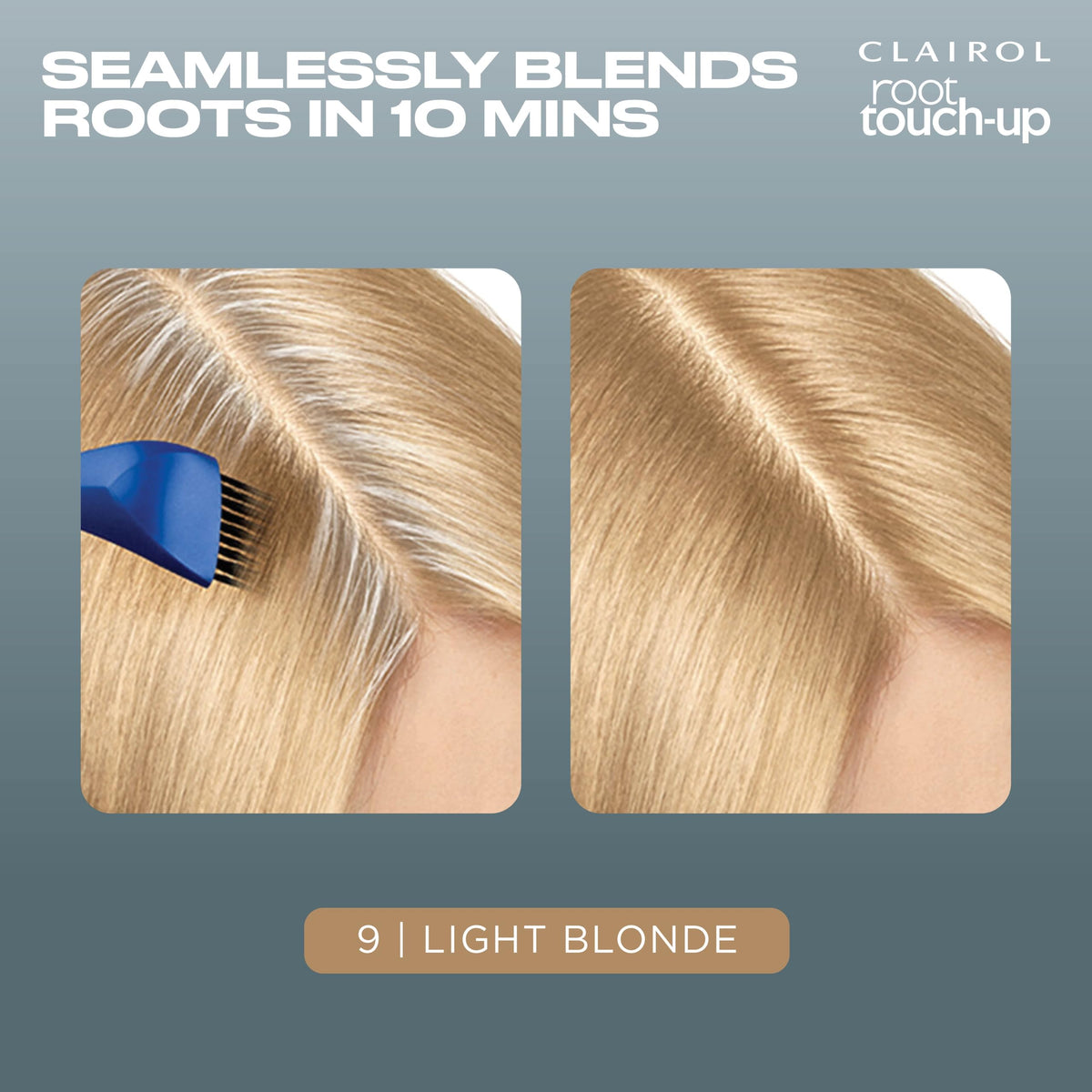Dim Gray Clairol Root Touch Up Permanent Hair Dye, 9 Light Blonde, Pack of 2