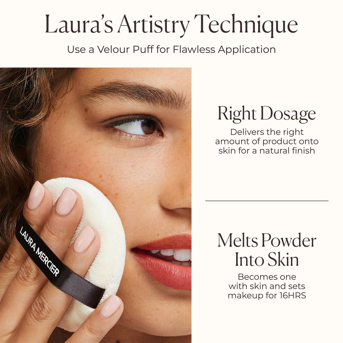 White Smoke Laura Mercier Translucent Loose Talc-Free Setting Powder Ultra-Blur (Translucent + Velour Puff, Gift Set)