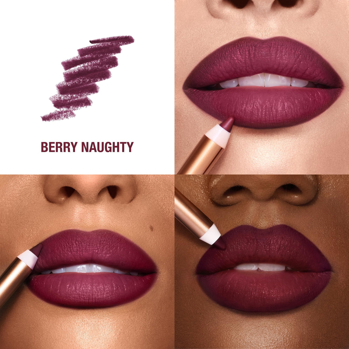 White Smoke Charlotte Tilbury Lip Cheat Lip Liner Pencil - Gives Lips a Fuller-Looking, Defined Pout - Enriched with Jojoba Oil & Hyaluronic Acid - Waterproof, Smudge-Proof & Transfer-Proof