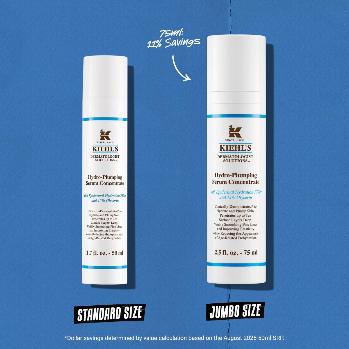 Steel Blue Kiehl's - Hydro-Plumping Hydrating Serum Concentrate